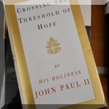 B08. Crossing the Threshold of Hope signed by Pope John Paul II. 